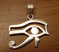 Silver eye of horus pendant