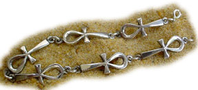 Silver Ankh Bracelet