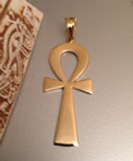 Gold Ankh Pendant jewelry