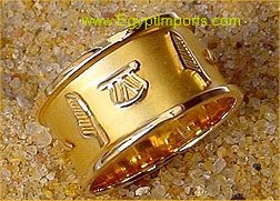 Ring band Cartouche Gold