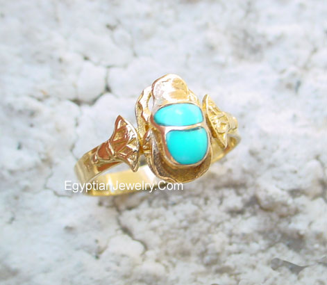 Gold scarab