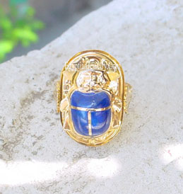 Turquoise Scarab Ring