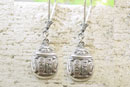 Silver Scarab Earrings