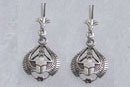 Silver Scarab Earrings