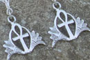 Silver Ankh Earrings